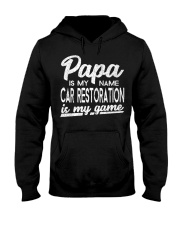 Grandfather Car Restoration Papa Hooded Sweatshirt front