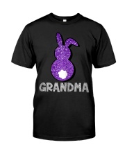 Grandmother Womens Grandma Bunny Classic T-Shirt tile
