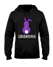 Grandmother Womens Grandma Bunny Hooded Sweatshirt tile