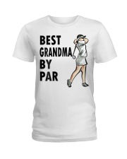 Grandmother Best Grandma By Par Funny Golf Gift Ladies T-Shirt tile