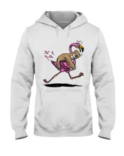 Flamingo Sloth Rinding Flamingo Hooded Sweatshirt tile