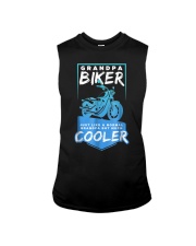 Grandfather Cool Grandpa Biker Motorcycle Sleeveless Tee tile