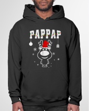 Grandfather Christmas Pappap Grandpa Reindeer Hooded Sweatshirt garment-hooded-sweatshirt-front-03