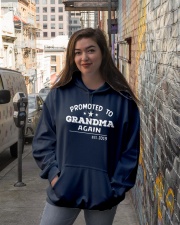 Grandmother Promoted To Grandma Again Est 2019 Hooded Sweatshirt lifestyle-unisex-hoodie-front-1