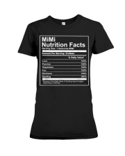 Grandmother Mimi Nutritional Facts Food Premium Fit Ladies Tee tile