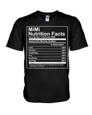 Grandmother Mimi Nutritional Facts Food V-Neck T-Shirt tile