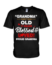 Grandmother Doesn T Mean Old V-Neck T-Shirt tile