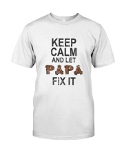 Grandfather Keep Calm And Let Papa Fix It Classic T-Shirt tile