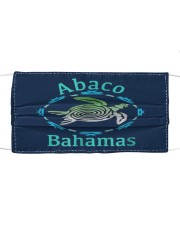 Turtles Abaco Bahamas Cloth face mask front