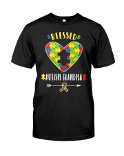 Grandmother Blessed Autism Grandma Classic T-Shirt front