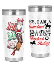 Grandmother Christmas Horseback Riding Hohoho 20oz Tumbler front