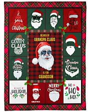 Grandfather Christmas Beard Is For Grandson Large Fleece Blanket - 60" x 80" front