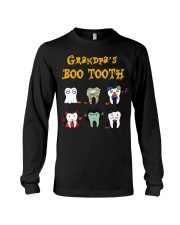 Grandfather Halloween Grandpa's Boo Tooth Long Sleeve Tee tile