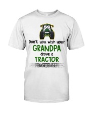 Grandfather Grandpa Drove A Tractor Classic T-Shirt tile