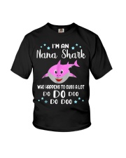 Grandmother Im An Nana Shark Youth T-Shirt tile