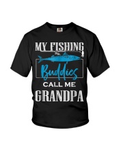 Grandfather My Fishing Buddies Call Me Grandpa Youth T-Shirt tile