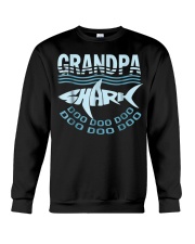 Grandfather Funny Grandpa Shark Crewneck Sweatshirt tile