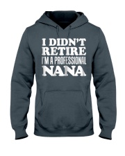 Grandmother I Didn't Retire I'm Professional Nana Hooded Sweatshirt front