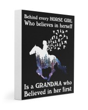 Granddaughter Behind Horse Girl Is A Grandma 11x14 Gallery Wrapped Canvas Prints front