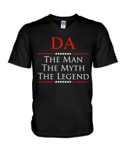 Grandfather Da The Man The Myth The Legend V-Neck T-Shirt tile