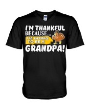 Grandfather I M Thankful V-Neck T-Shirt tile