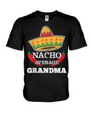 Grandmother Nacho Average Grandma V-Neck T-Shirt tile