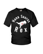 Grandmother Nanasaurus Rex Cute Dinosaur Youth T-Shirt tile