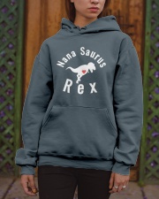 Grandmother Nanasaurus Rex Cute Dinosaur Hooded Sweatshirt apparel-hooded-sweatshirt-lifestyle-front-03