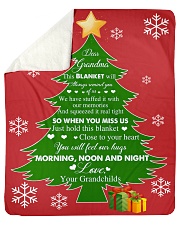 Grandmother Christmas Love Grandma Sherpa Fleece Blanket tile