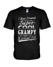Grandfather Never Dreamed Super Cool Grampy V-Neck T-Shirt tile