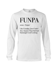 Grandfather Funpa Like Grandpa Just Cooler Long Sleeve Tee tile