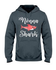 Grandmother Nonna Shark Hooded Sweatshirt front