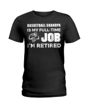 Grandfather Basketball Grandpa Ladies T-Shirt tile