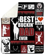 Fleece Blanket Best Buckin Dad Ever Sherpa Fleece Blanket tile