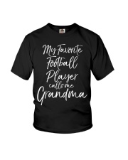 Grandmother My Favorite Football Player Calls Me Youth T-Shirt tile