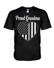Grandmother Proud Grandma V-Neck T-Shirt tile