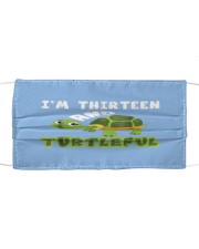 Turtles I'm Thirteen And Turtleful Cloth face mask front