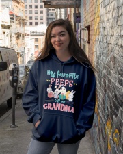 Grandmother My Favorite Peeps Call Me Grandma Hooded Sweatshirt lifestyle-unisex-hoodie-front-1