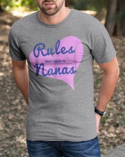 Grandmother Rules Nana Silly Humor Classic T-Shirt apparel-classic-tshirt-lifestyle-front-52