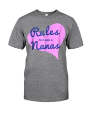 Grandmother Rules Nana Silly Humor Classic T-Shirt front
