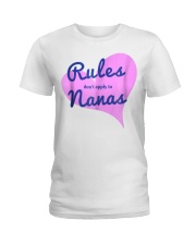 Grandmother Rules Nana Silly Humor Ladies T-Shirt tile