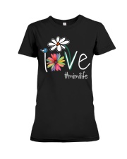 Grandmother Love Mimi Life Art Color Premium Fit Ladies Tee tile