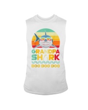 Grandfather Retro Vintage Grandpa Shark Doo Doo Sleeveless Tee tile
