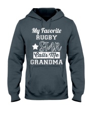 Grandmother My Favourite Rugby Union Star Hooded Sweatshirt front