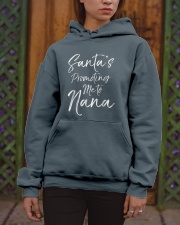 Grandmother Santa S Promoting Me To Nana Hooded Sweatshirt apparel-hooded-sweatshirt-lifestyle-front-03