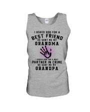 Grandmother I Asked God For A Best Friend Unisex Tank tile