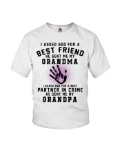 Grandmother I Asked God For A Best Friend Youth T-Shirt tile