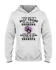 Grandmother I Asked God For A Best Friend Hooded Sweatshirt tile