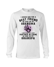 Grandmother I Asked God For A Best Friend Long Sleeve Tee tile