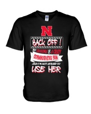 Grandmother My Grandma Is Crazy V-Neck T-Shirt tile